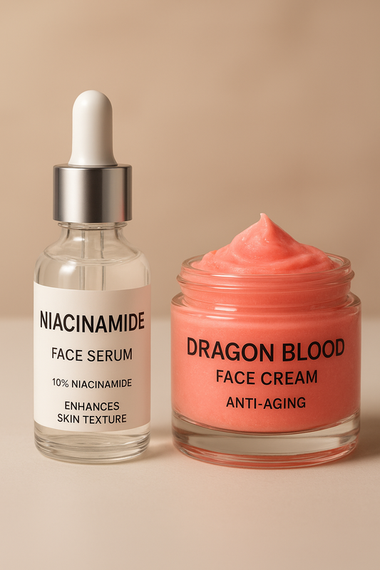 Dúo Hidratación y Juventud: Niacinamida + Retinol Sangre de Dragón
